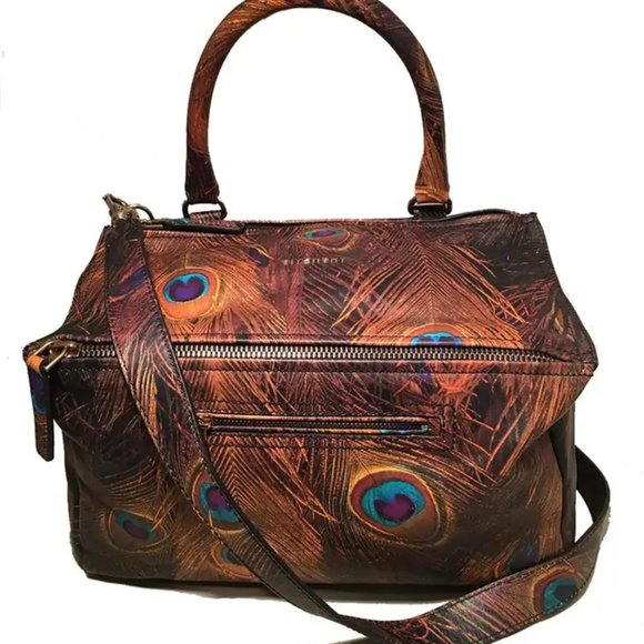 Givenchy Pandora Peacock Leather Shoulder Bag - Picture 2 of 11